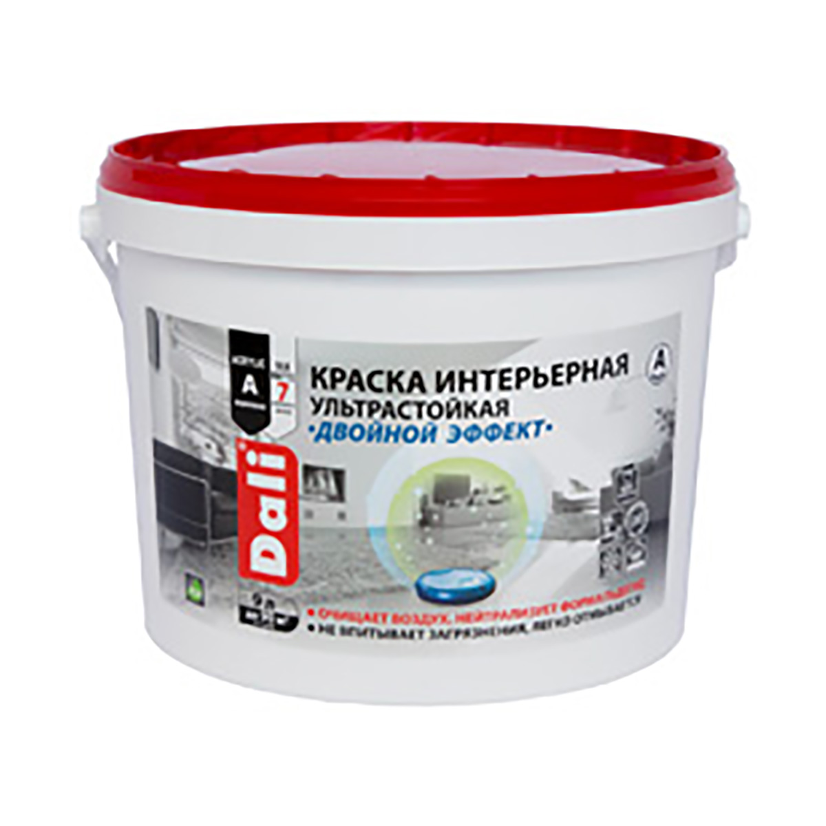Краска "dali" интерьерная "двойной эффект" база a  9 л (1) "рогнеда"