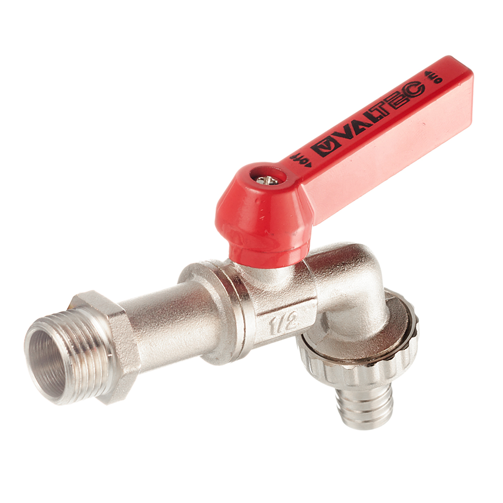 Кран шаровый водоразборный со съемным штуцером 3/4" НН флажок VALTEC