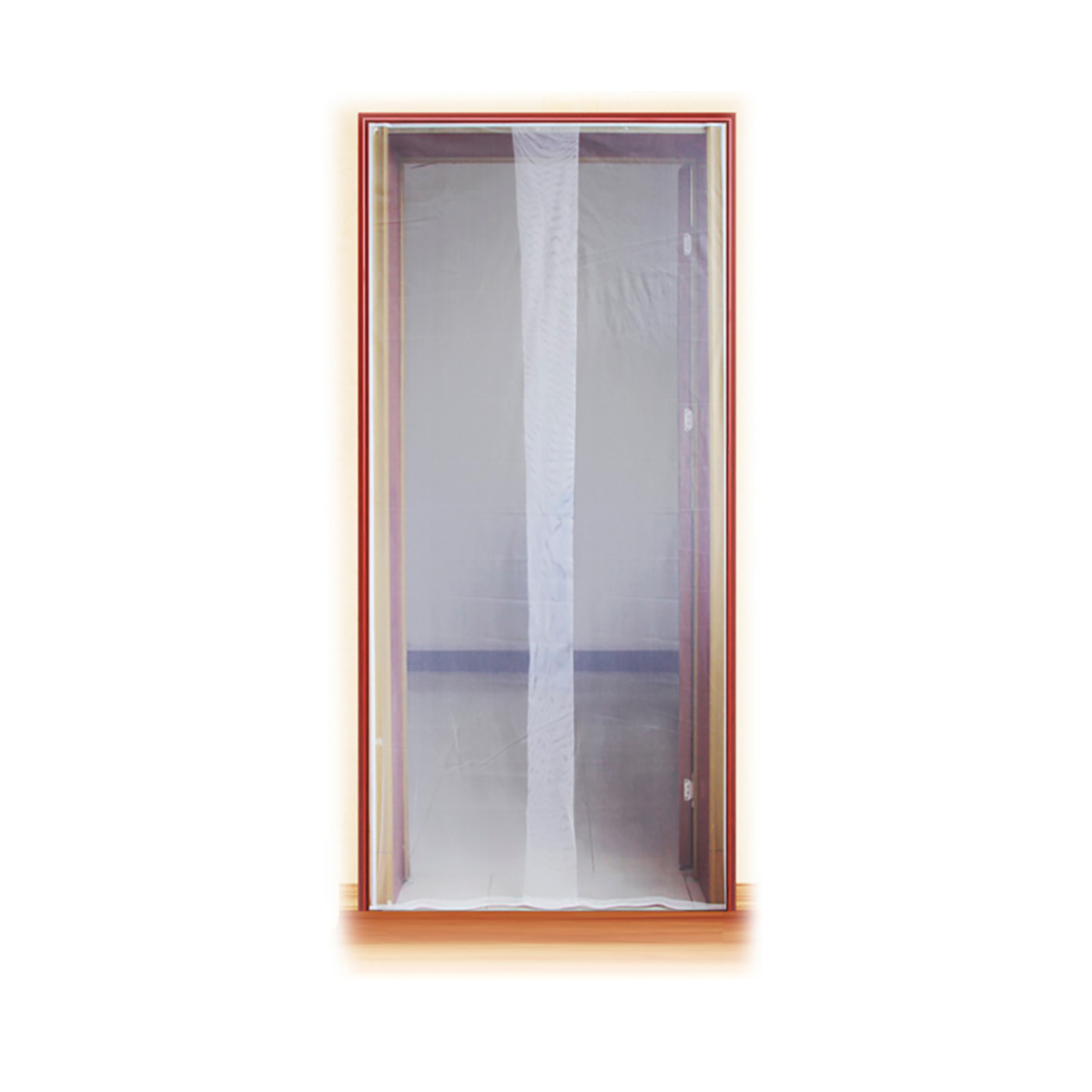 Сетка москитная 1,2*2,1 м (белая, на липучке) (1/10/20) "рыжий кот" mdn-01