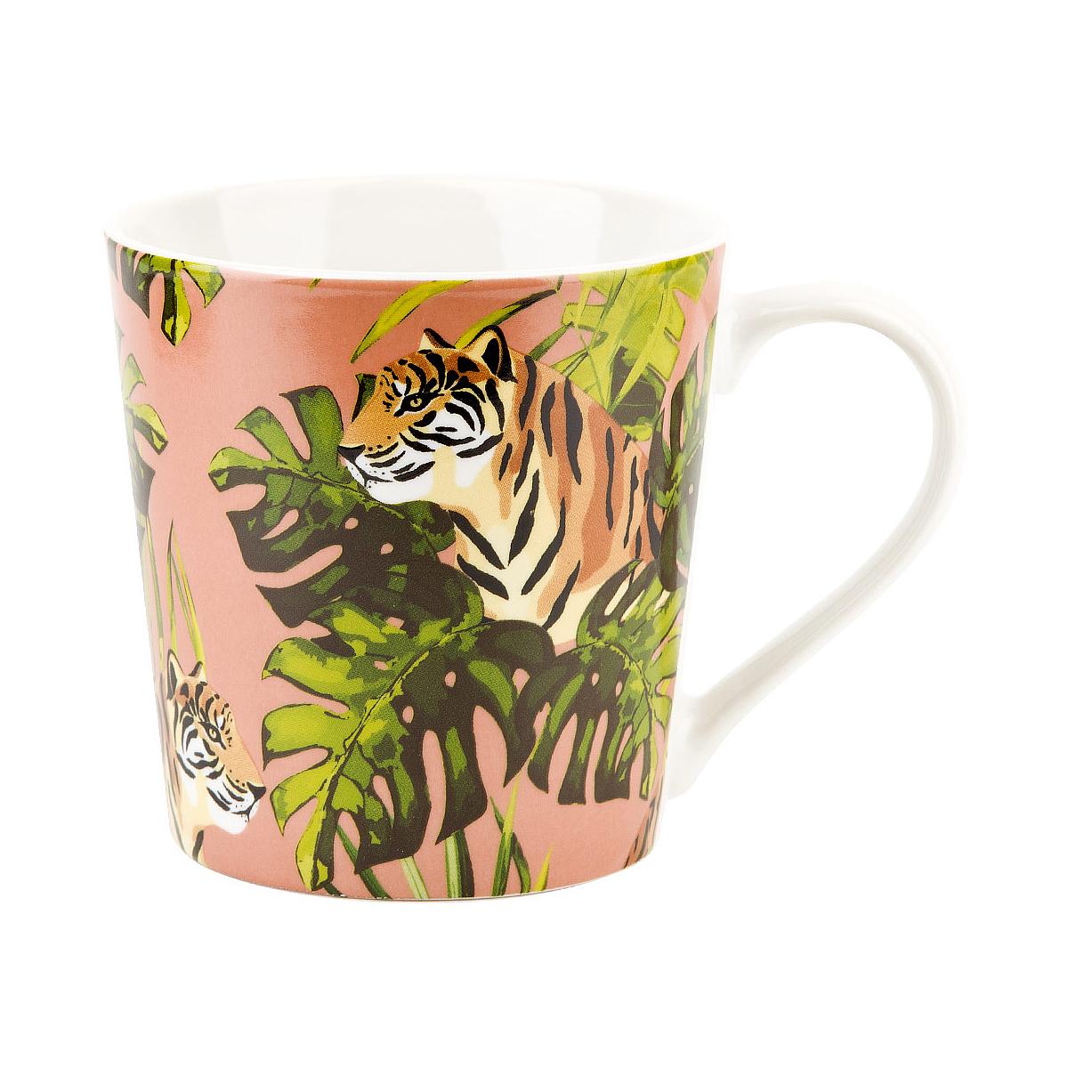 Кружка "тропические кошки" 390 мл, фарфор (1/12/48) "nouvelle home" 2110084-2
