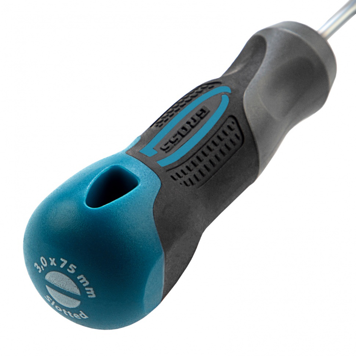 Отвертка sl3 х 75 мм трехкомп. рукоятка (1/120) "gross"