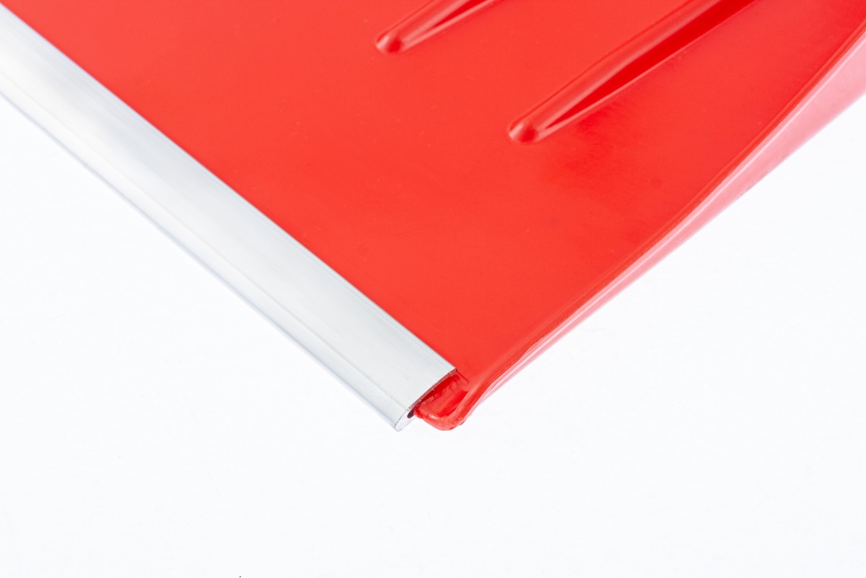 Лопата для уборки снега пластиковая, красная, 400 х 420 мм, без черенка, Сибртех (616175)