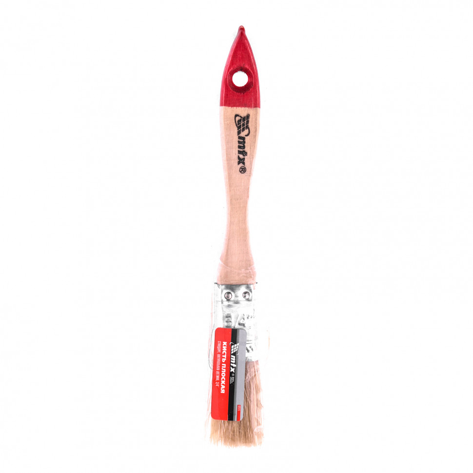 Кисть плоская "Стандарт" 3/4" (20 мм), натуральная щетина, деревянная ручка MTX (82515)