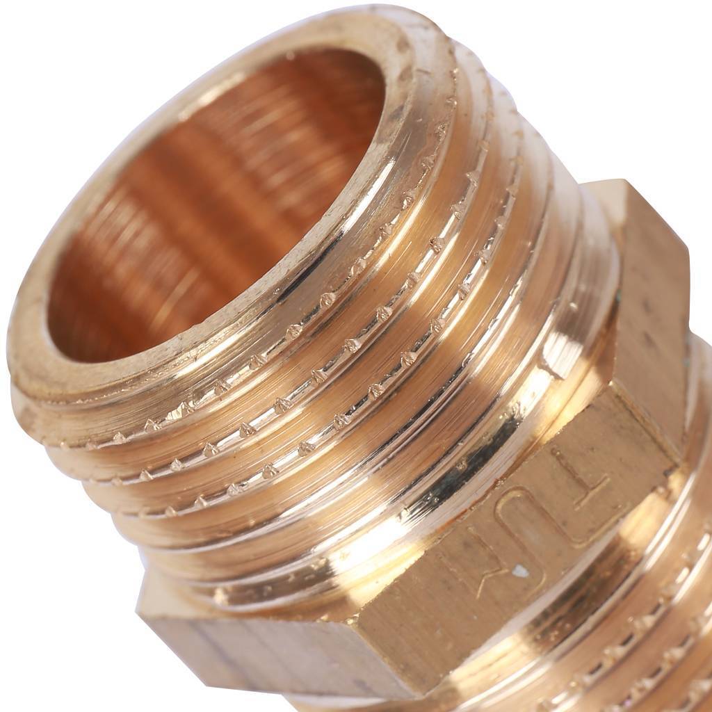 Ниппель резьбовой НР 1/2" x 1/2" латунь TIEMME