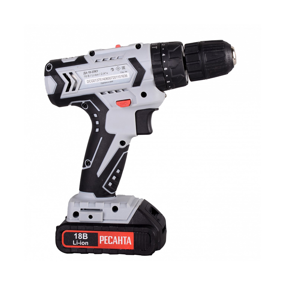 Дрель-шуруповерт аккум. да-18-2лк-у "ресанта"