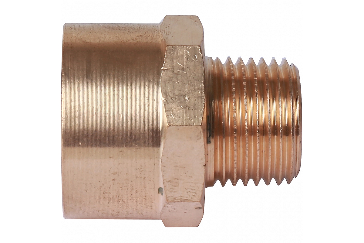 Муфта 28х1/2" переходная (НР) под пайку с наружной резьбой SANHA бронзовая 142432812