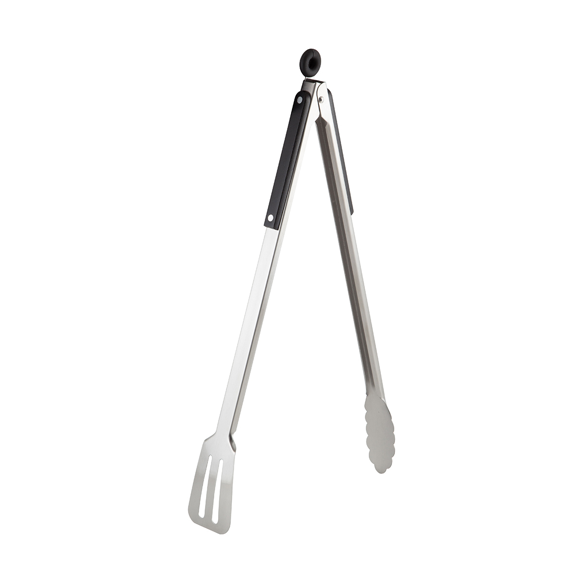 Щипцы-лопатка  40 см нержав., дерев. ручка, сталь 0,8 мм (1/48) "ecos"