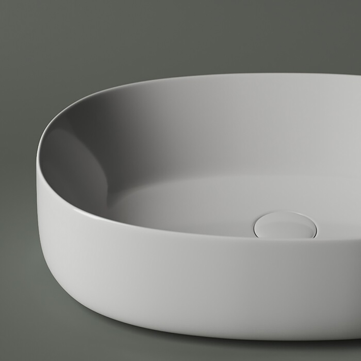 Раковина накладная "element" 540*350*145 мм овальная, белая "ceramica nova" cn5023