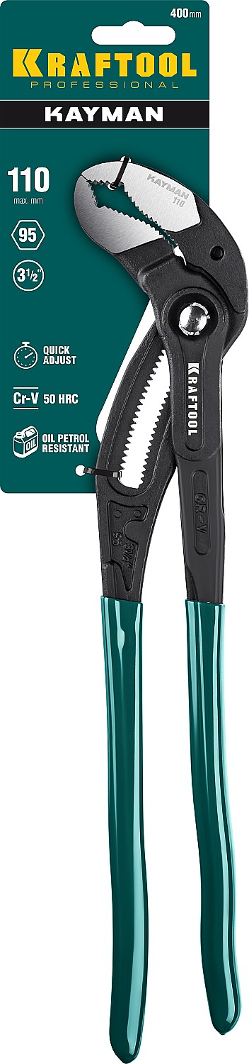 KRAFTOOL KAYMAN, 400 мм, переставные клещи (22353-40)