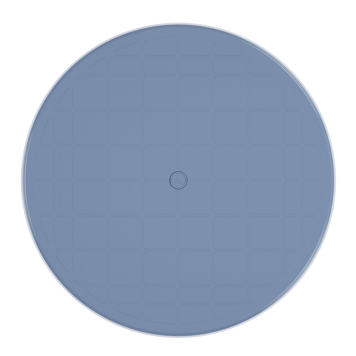 Стол пласт. круглый  90*90*75 см (синий) (1) "альтернатива" м2663