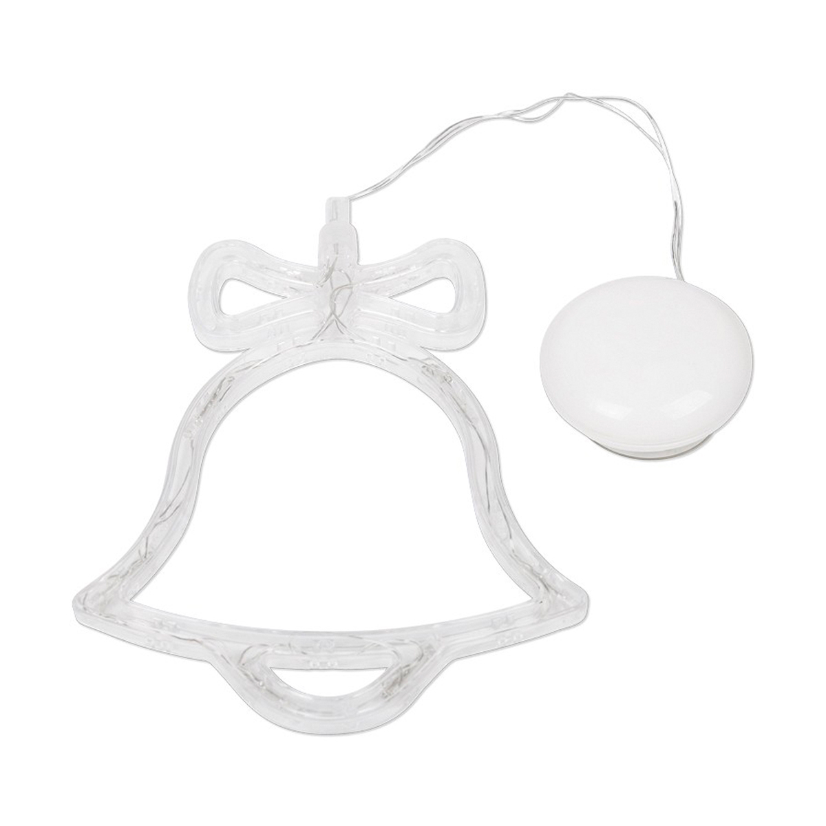 Фигурка светодиод. "колокольчик" на присоске, теплый белый свет (1/24) "neon-night" 501-012