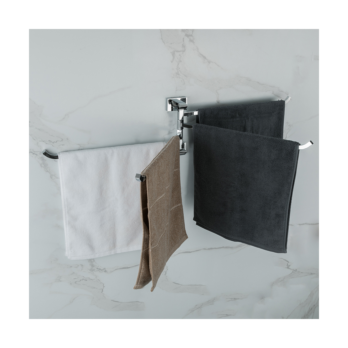 Полотенцедержатель поворотный четверной g0714, хром (1/10) "gappo"