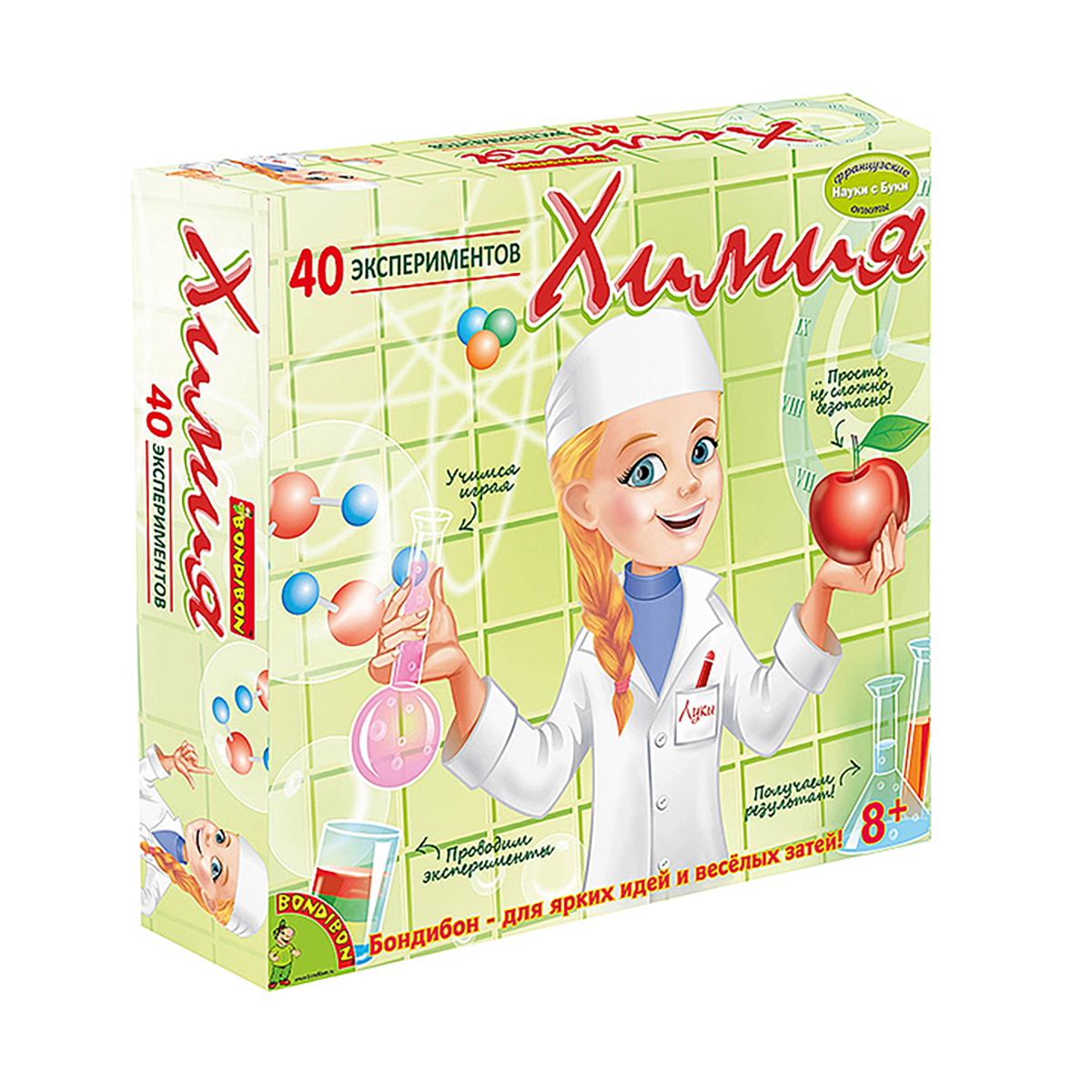 Игра "науки с буки" химия (40 экспериментов) "bondibon" вв1060