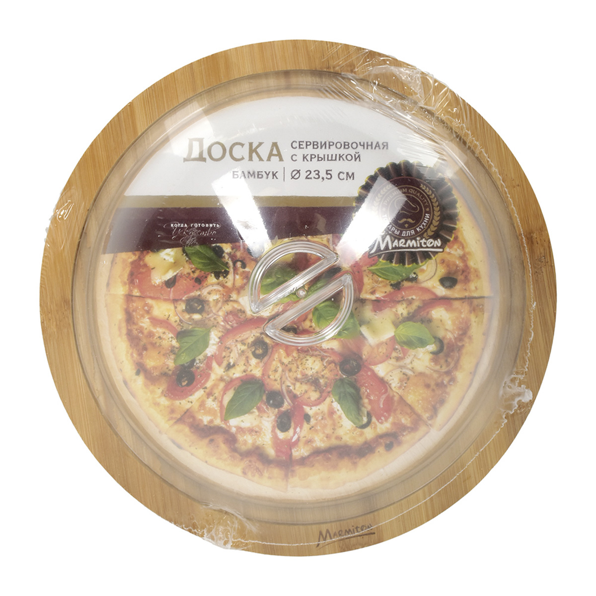 Контейнер для продуктов d-25 см бамбук с крышкой (1/8) "marmiton" 17630
