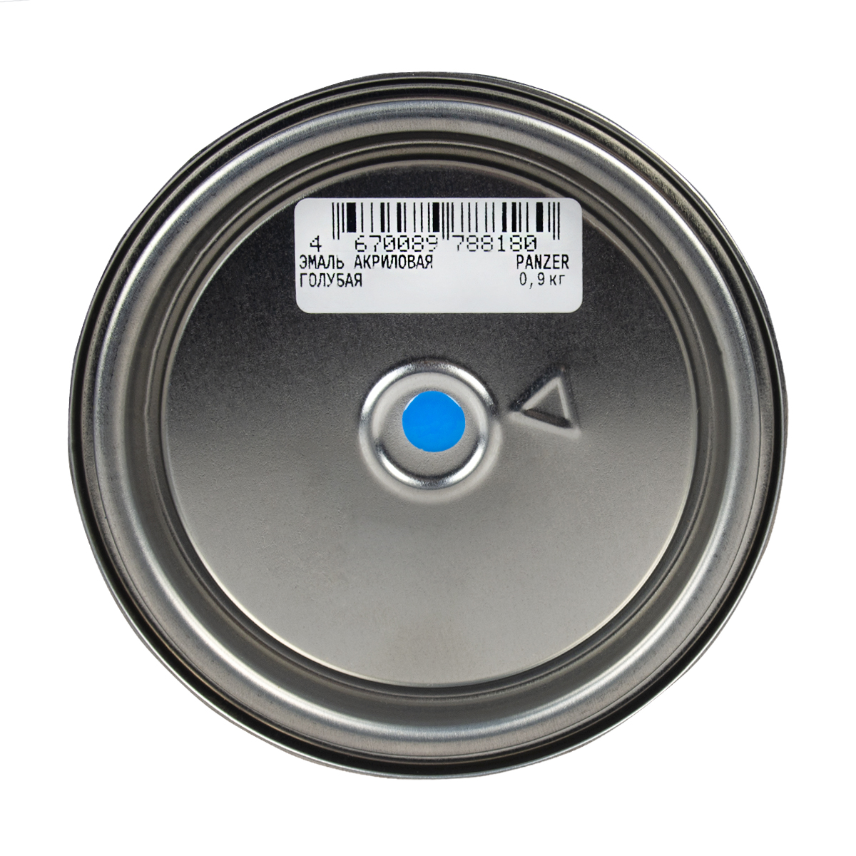 Эмаль акриловая полуглянцевая голубая 0,9 кг (1/14) "panzer"