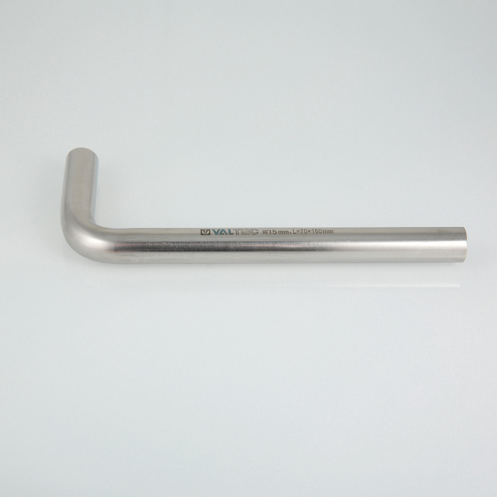 Отвод пресс 15 x 70 x 160 мм 90° нержавеющая сталь VALTEC