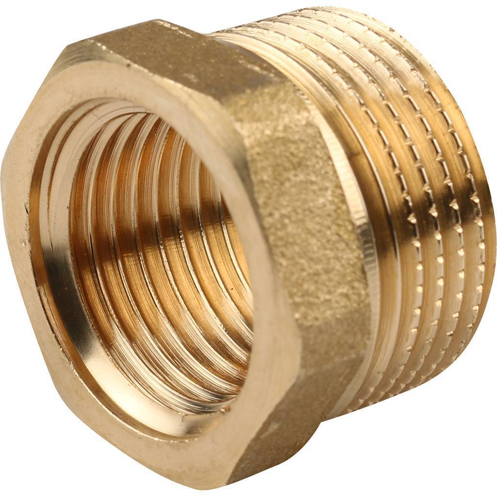 Футорка редукционная НВ 1/2" x 1/4" латунь TIEMME