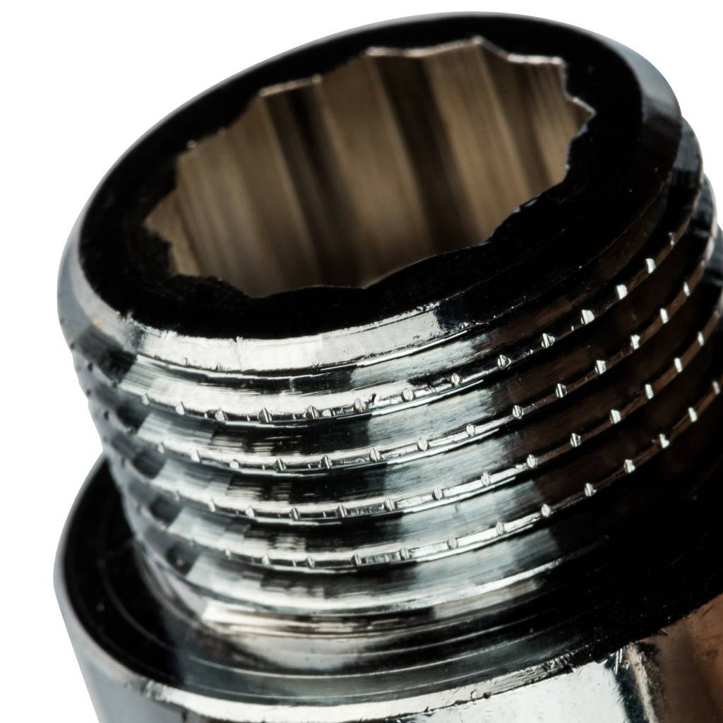 Удлинитель резьбовой ВН 1/2" x 10 мм хром STOUT