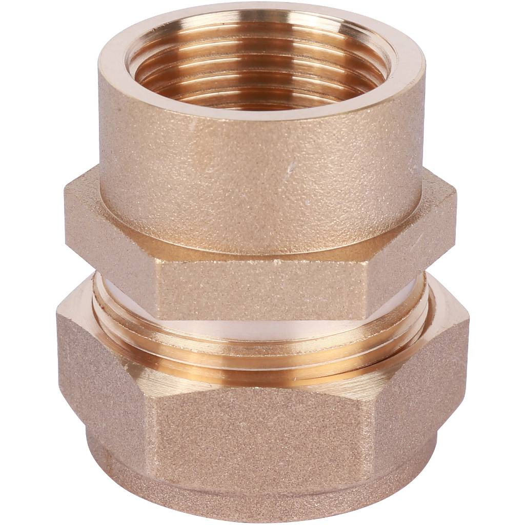 Муфта обжимная (ВР) 20 х 3/4" для стальных гофрированных труб Neptun (Stahlmann)