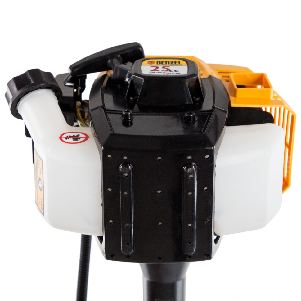 Триммер бензиновый DR-25, 25 см3, неразъемная штанга, состоит из 2 частей Denzel (96270)