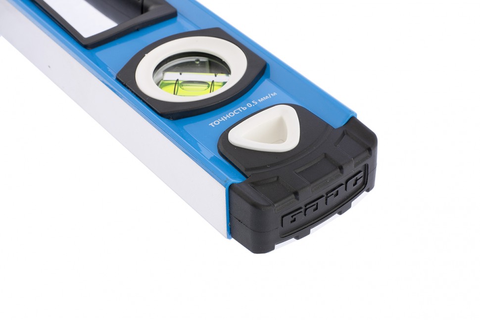 Уровень алюминиевый, двуручный, 800 мм, профиль 1.6 мм, фрезеров, ударопрочные заглушки, 3 глазка Барс (34352)