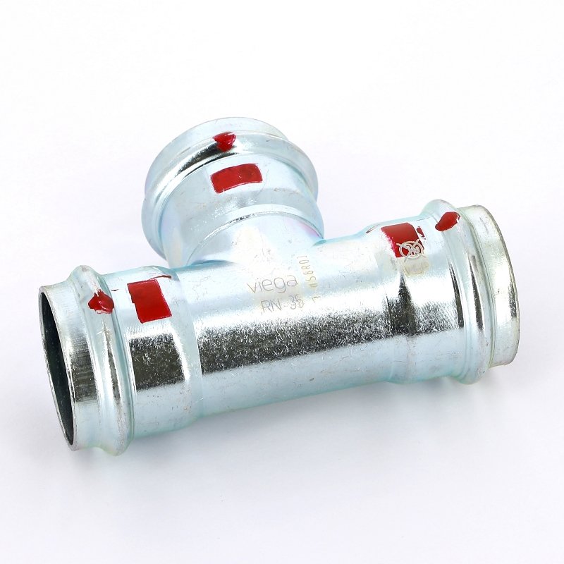 Тройник пресс 35 оцинкованная сталь Prestabo VIEGA