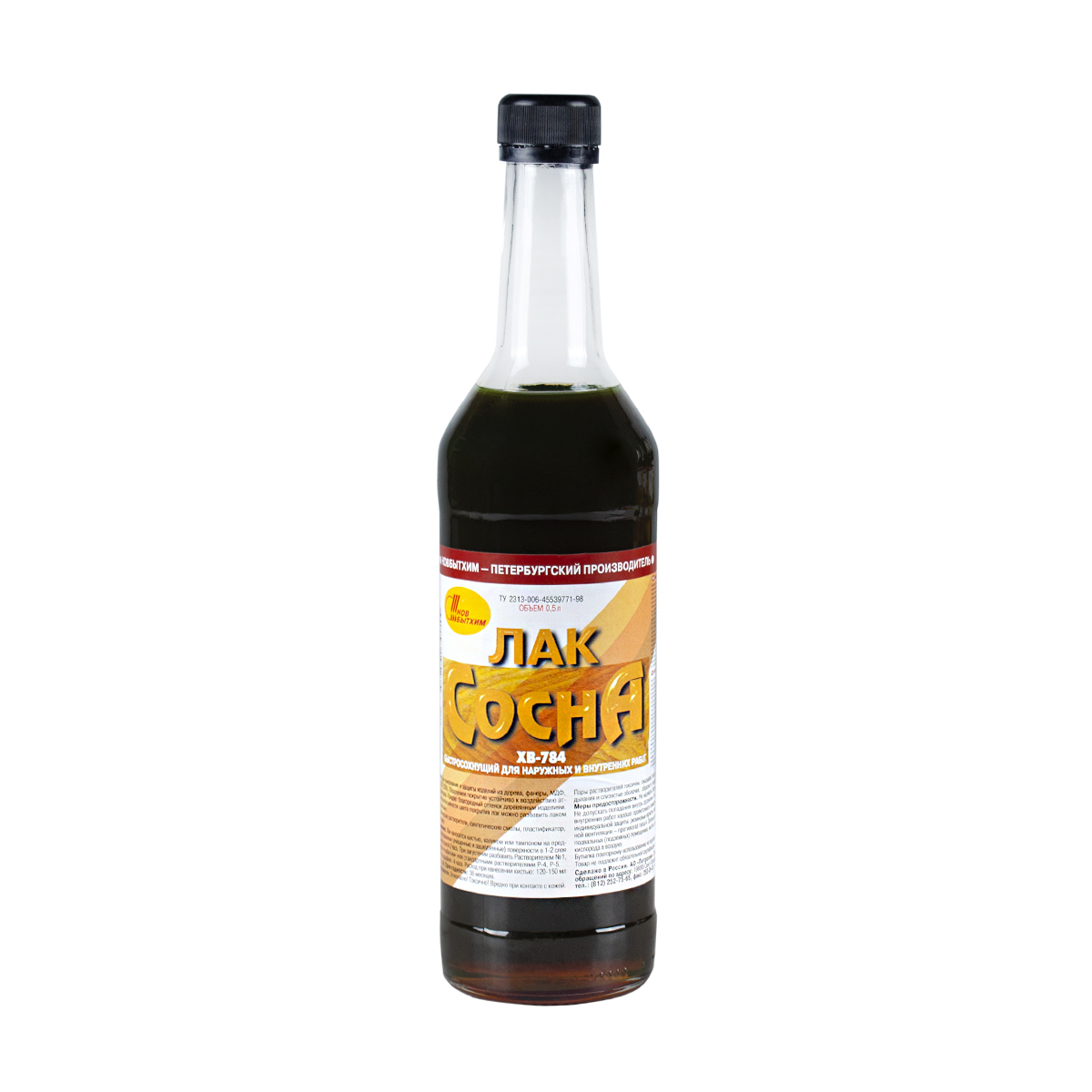 Лак хв-784 сосна  0,5 л (12) новбытхим