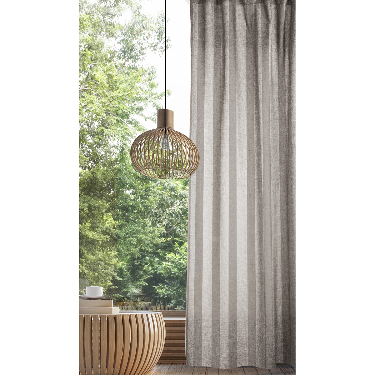 Шторы "рогожка" (экрю-зебра) 165*270 см компл. 2 шт, на ленте (1) "волшебная ночь"