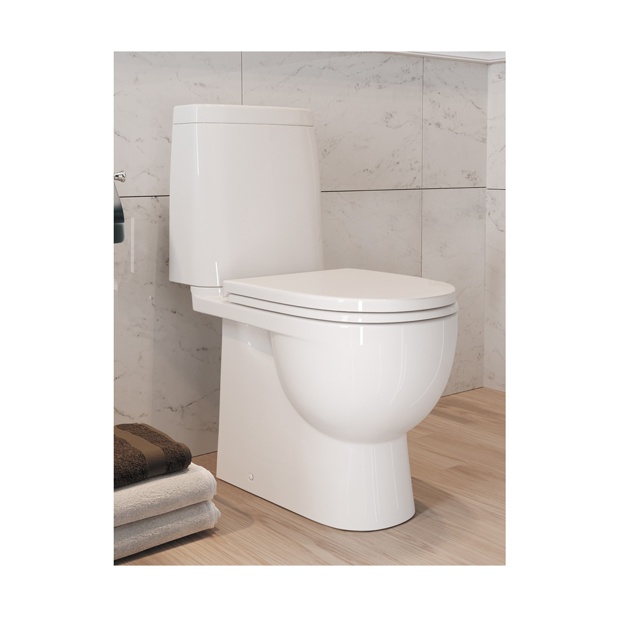 Унитаз напольный "fest" белый "sanita luxe"  wc.cc/fest/2-dm/wht.g/s1