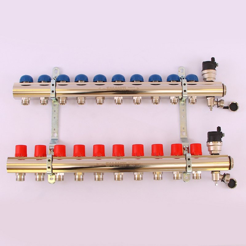 Колл. группа EMMETI TOPWAY 1"xМ 24 х19 10 выходов с термостатическими вентилями