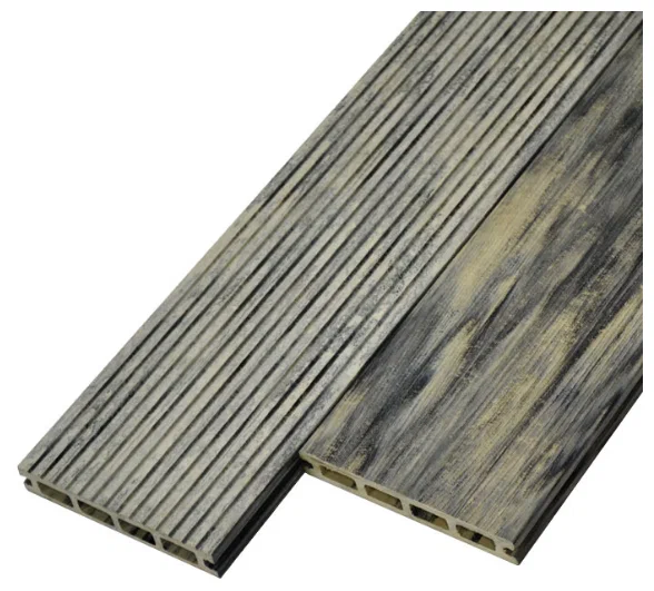 Доска террасная из ДПК Woodvex (Multicolor) Бело-серый