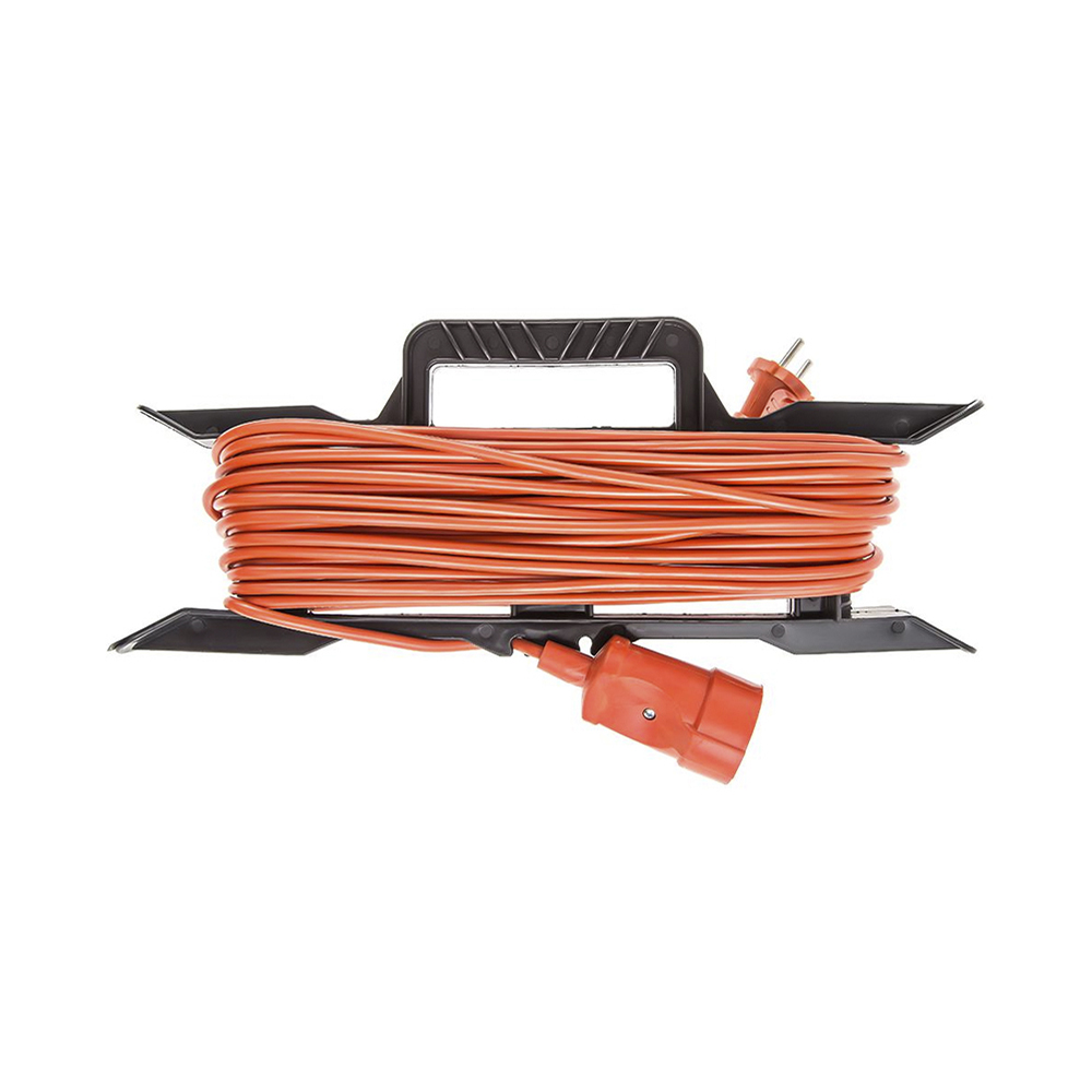 Удлинитель на рамке розетка "евро" 25 м  пвс 2*0,75 мм (1/10)  (ух10-101 25 м)