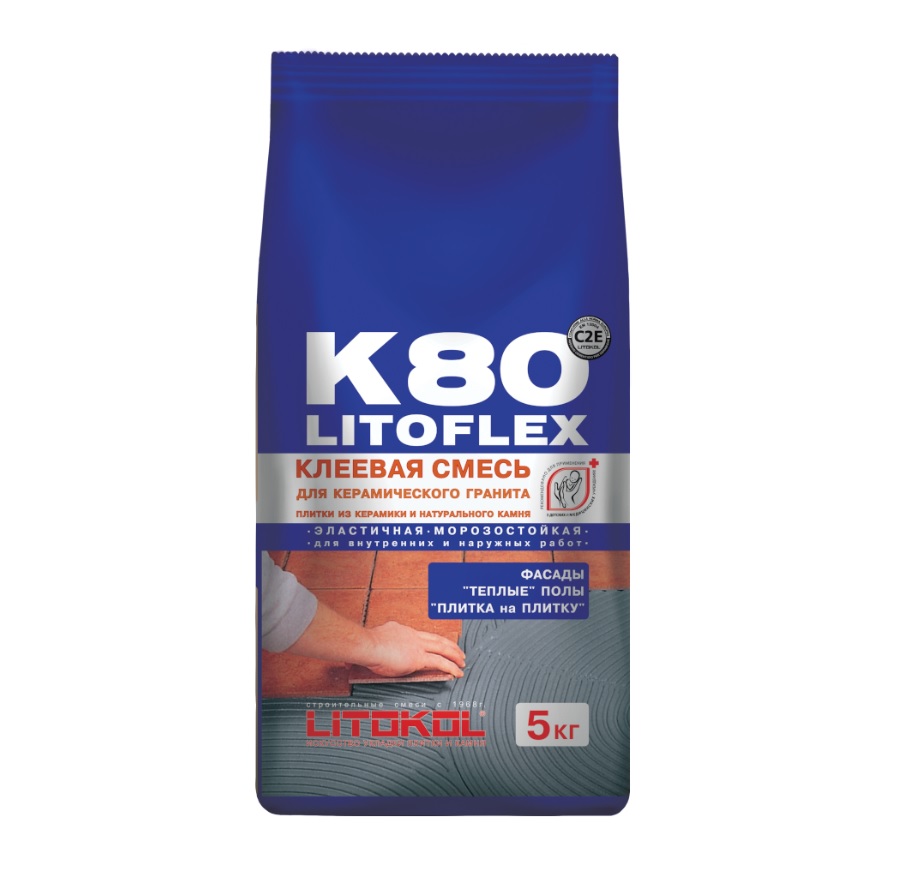 Плиточный клей Литокол К80 Литофлекс 5 кг