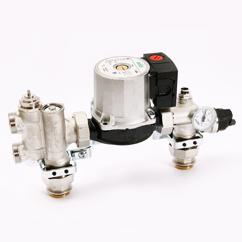 Группа автономной циркуляции UNI-FITT SOLOMIX 1" c насосом WILO RS 25/6-130