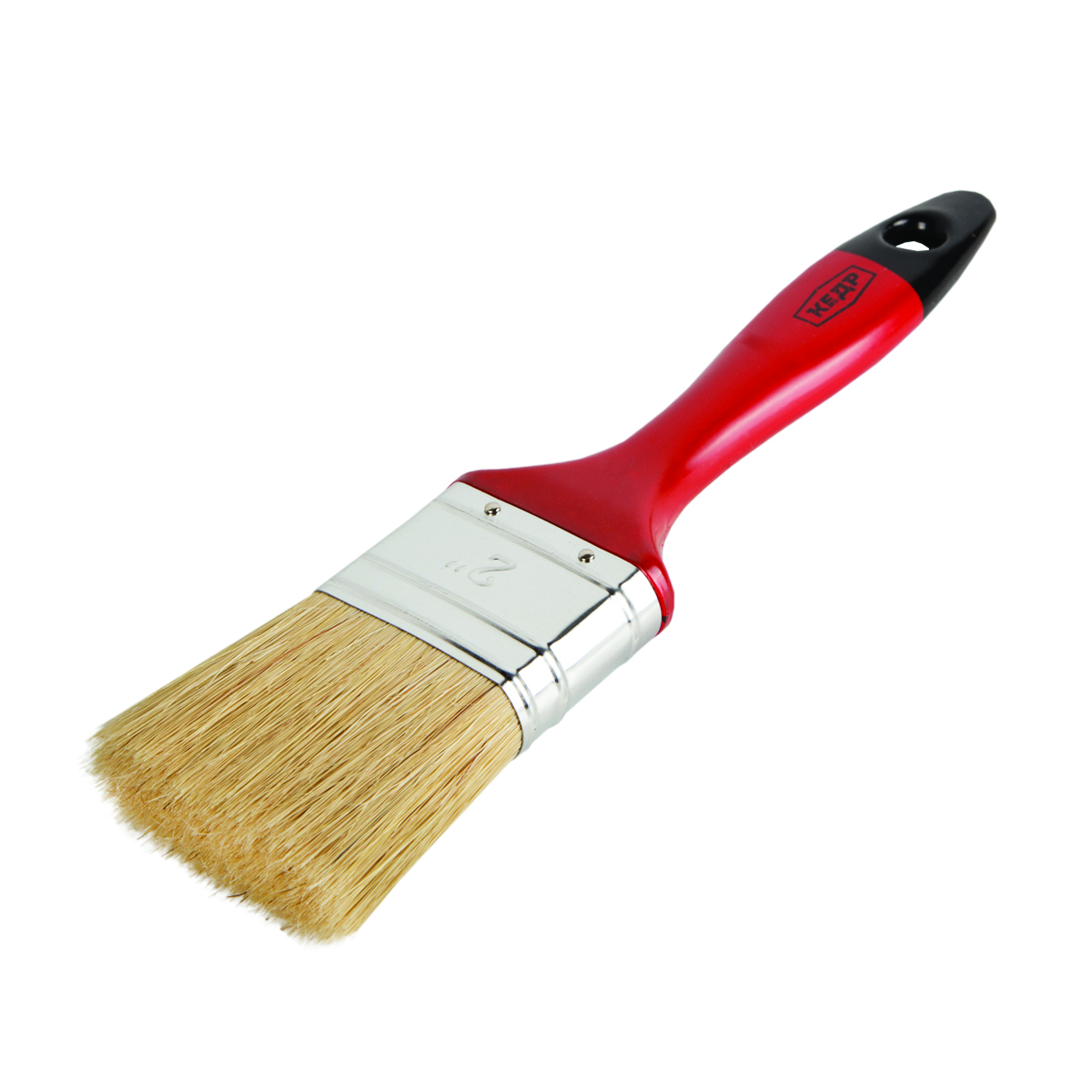 Кисть плоская "профи" №2 /50 мм  (12/240) натур.щетина, пласт.ручка "кедр"  008-5120