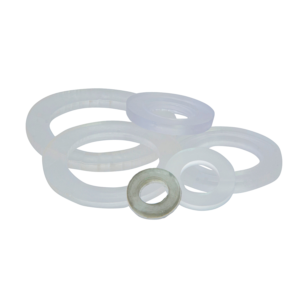 Набор прокладок для кран-буксы "сантехник №3" (6 шт.) силикон. (10/1000) "masterprof"