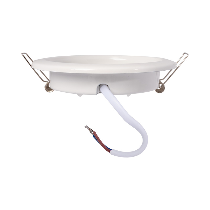 Светильник встраиваемый для gx53 белый (+термостойк. пластик. кольцо) (1/100) "rexant" 608-001