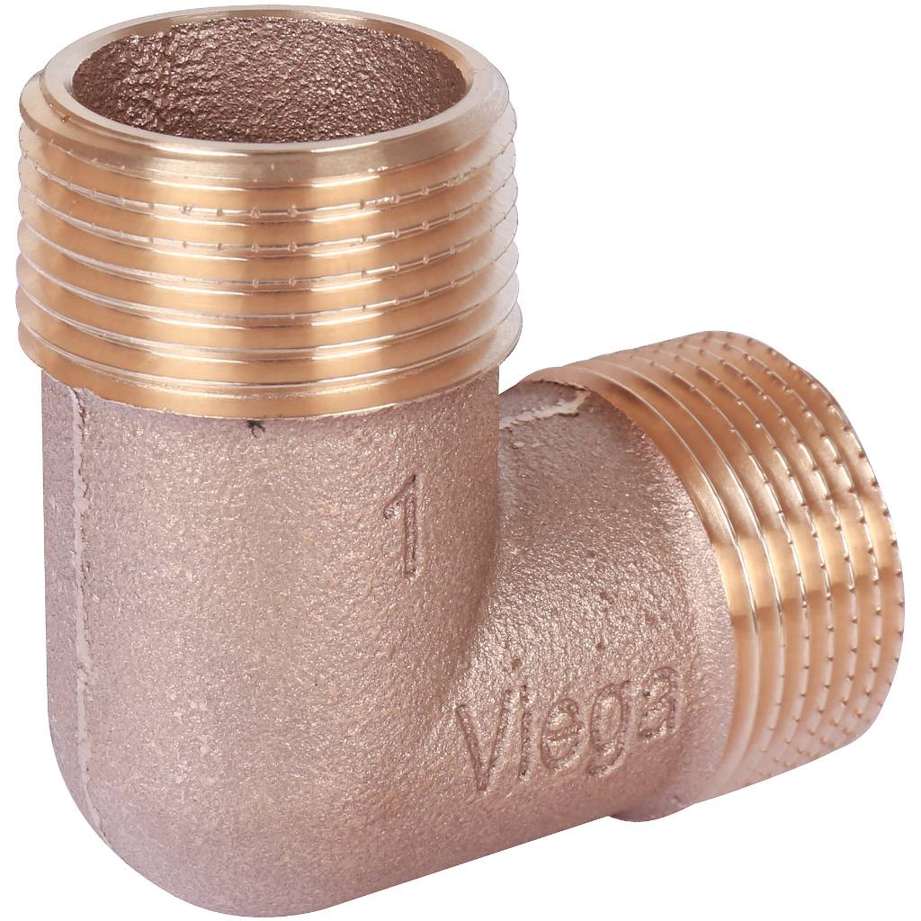 Угол резьбовой 90° (НР) 1" бронза VIEGA (317997)