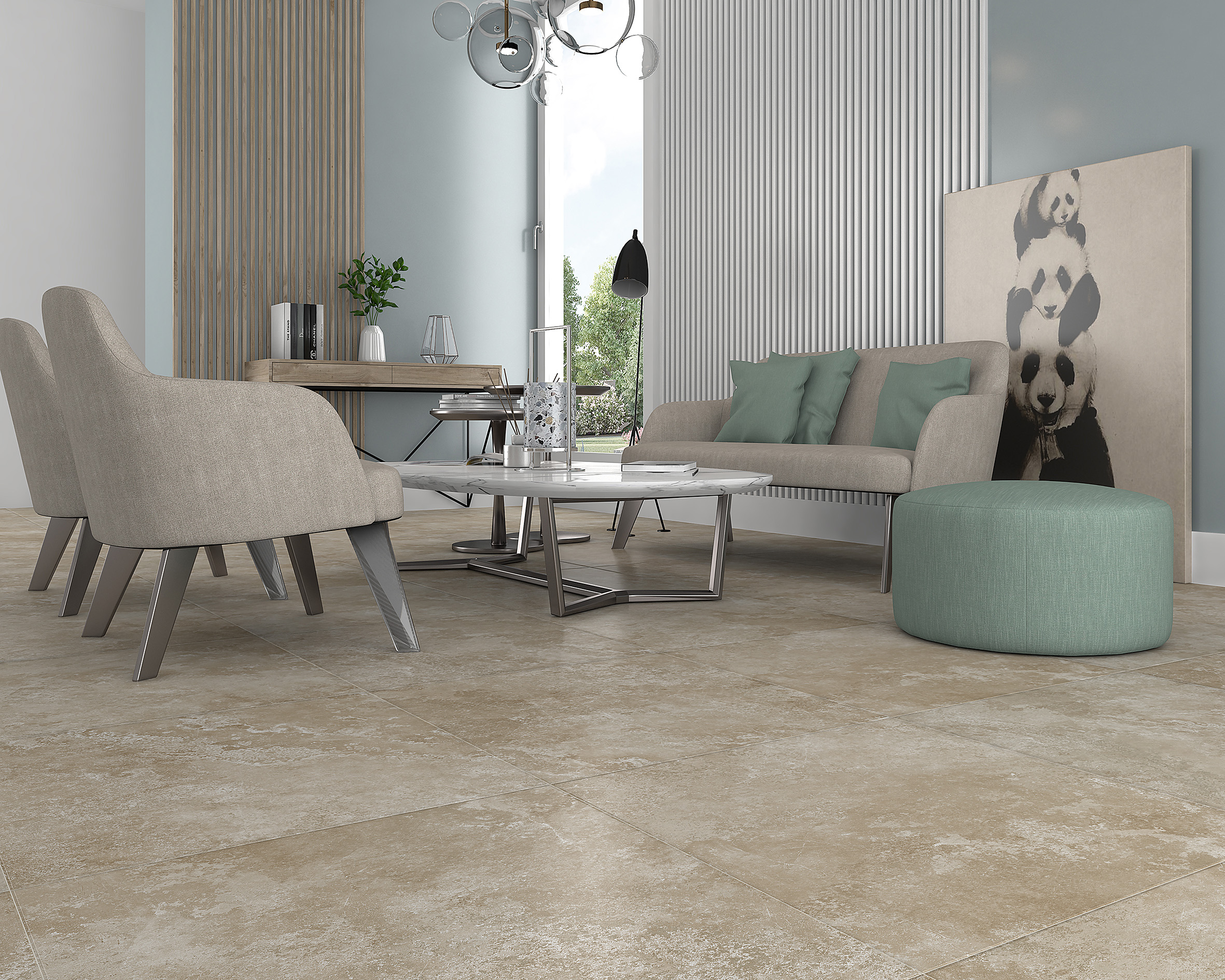 Zircon керамогранит бежевый обрезной 59,50x59,50