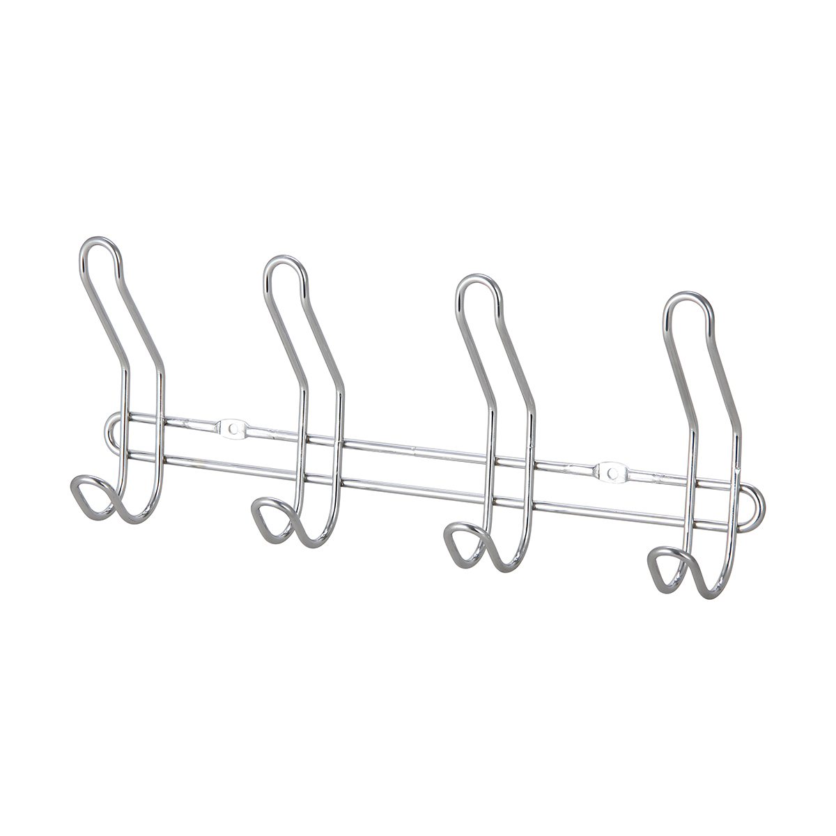 Крючок на планке (4 крючка) хром. (1/12) "рыжий кот" w4048