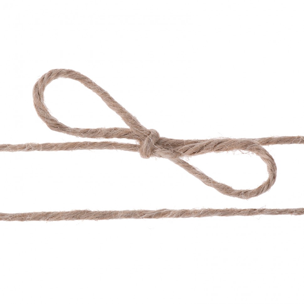Шпагат джутовый, 1.5 мм, L 90 м, 4-ниточный, Сибртех (93877)