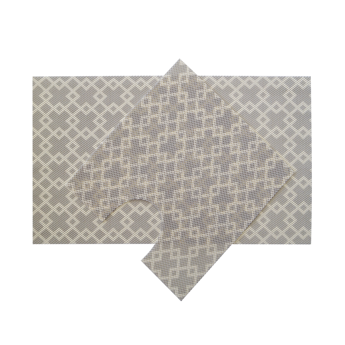 Набор ковриков для ванной v24sl 50*52 + 50*85 см, вспененный пвх (1/20)