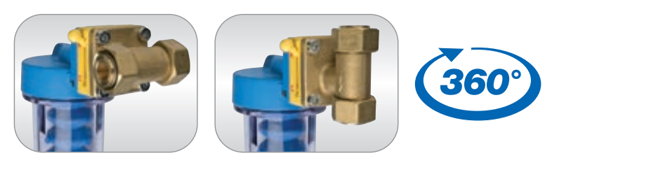 Система антинакипи ATLAS FILTRI DOSAPLUS 3 1/2" 3-х ходовой, с байпасом, 2 капсулы полифосфата