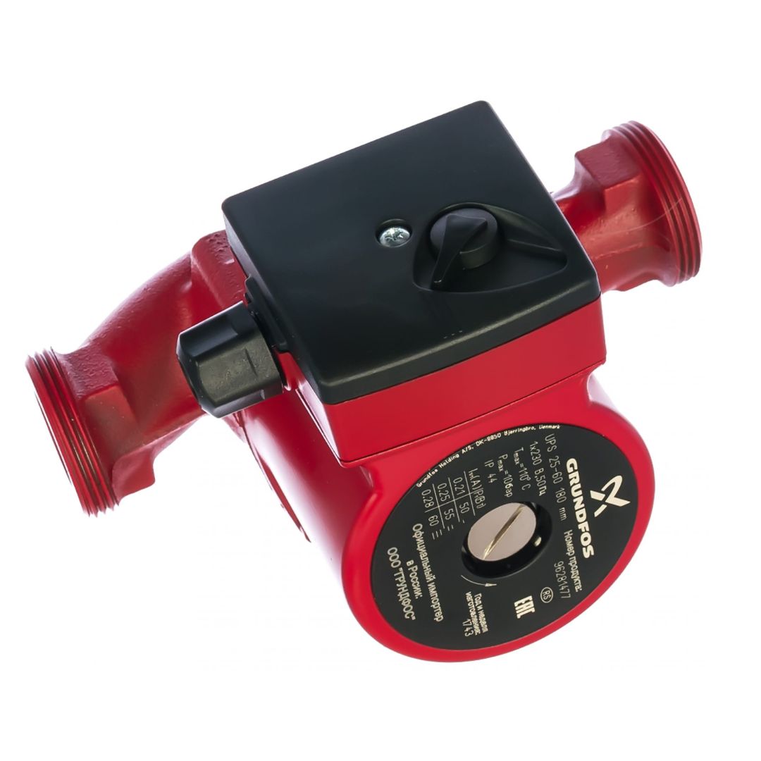 Циркуляционный насос GRUNDFOS UPS 25-60 с гайками