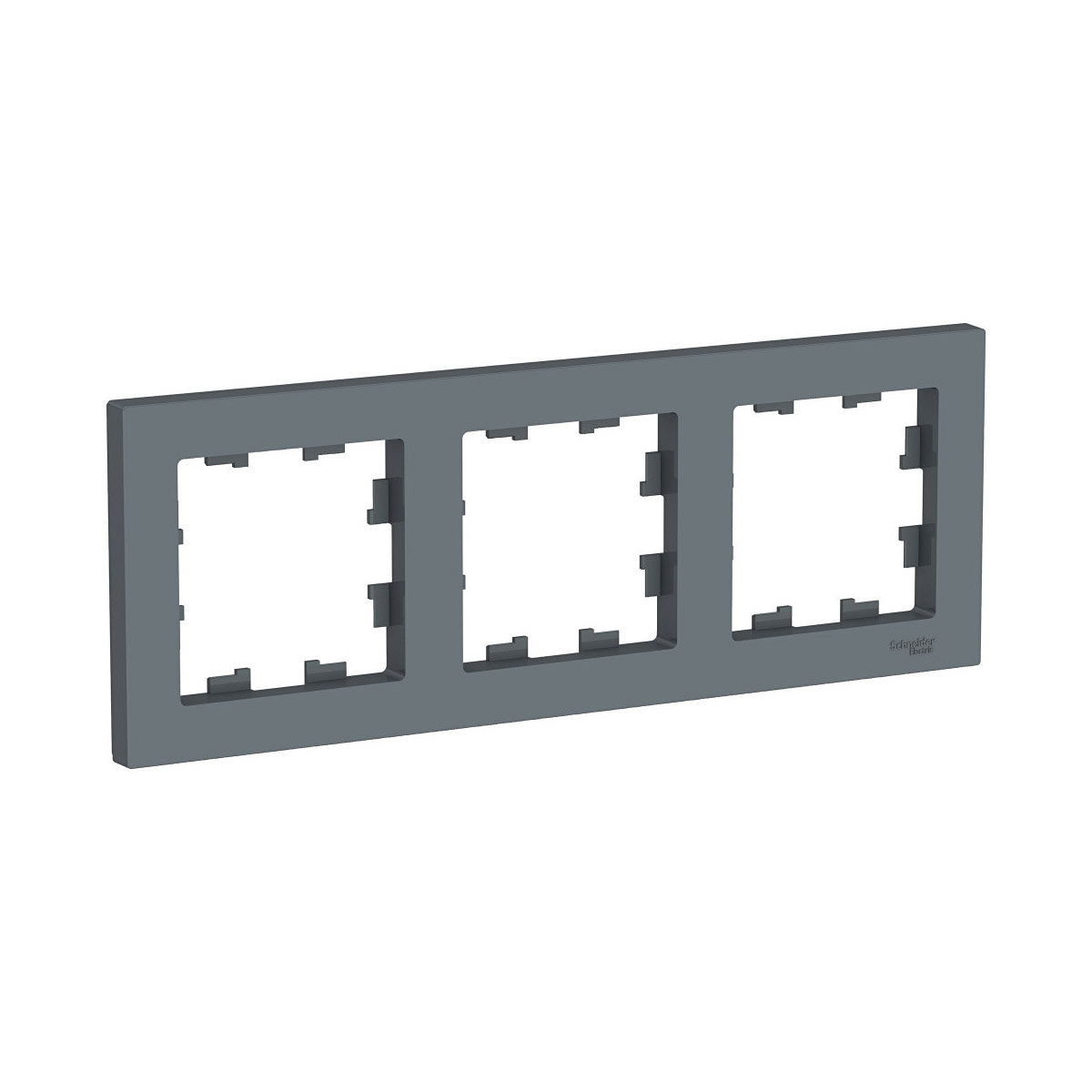 Рамка "atlasdesign" 3-х местн. универс., грифель (1/5/20) "schneider"