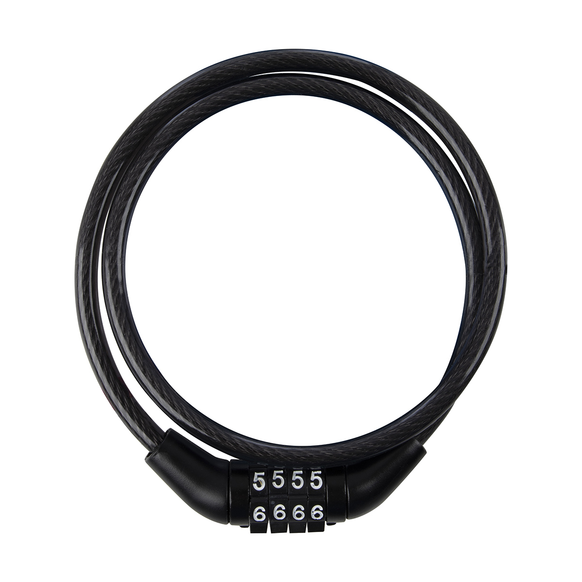 Замок велосипедный "park" кодовый 65 см, трос 6 мм (1/20/160)