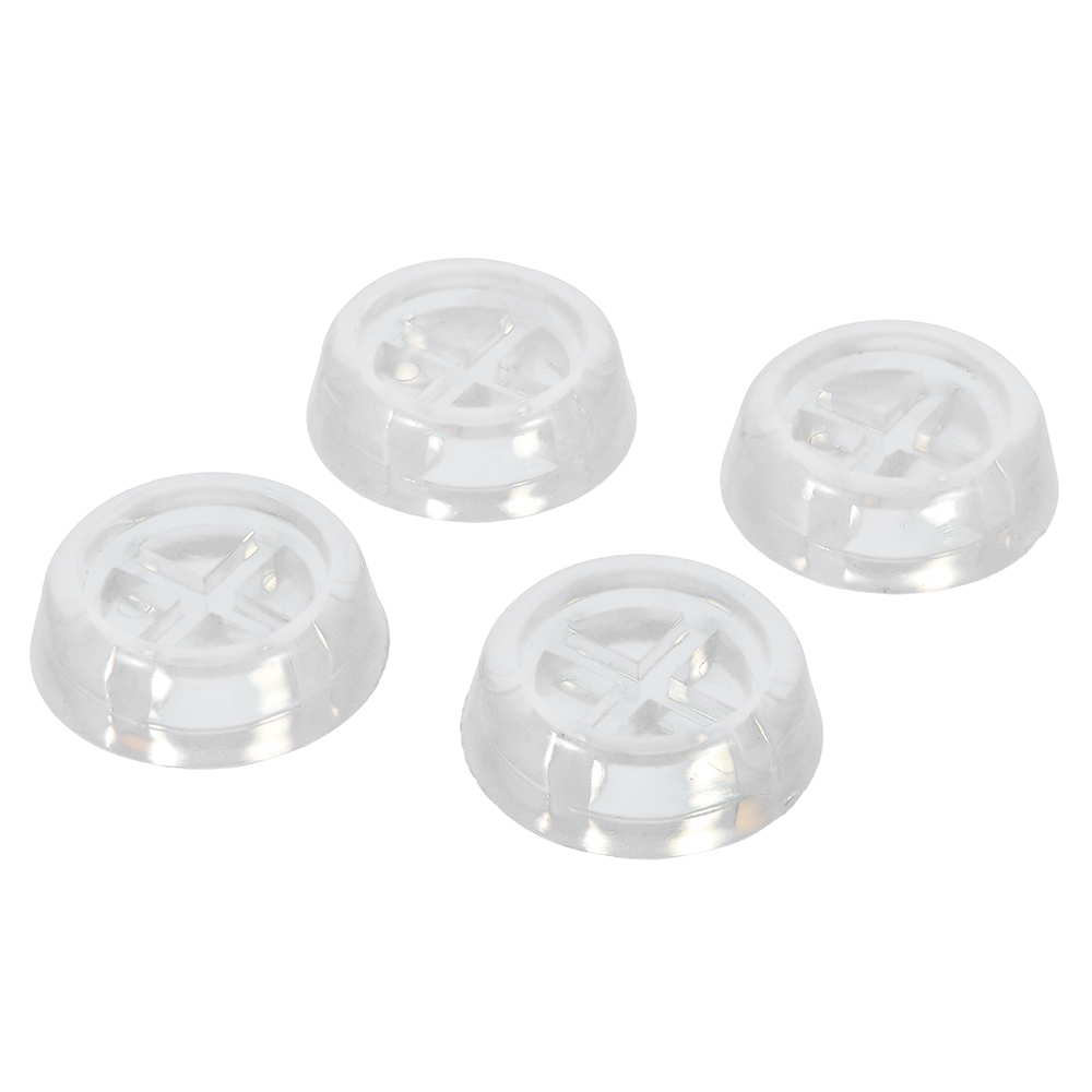 Подставки антивибр. для бытовой техники (круглые прозрачн.) 4 шт. (1/30) "vortex" 26010