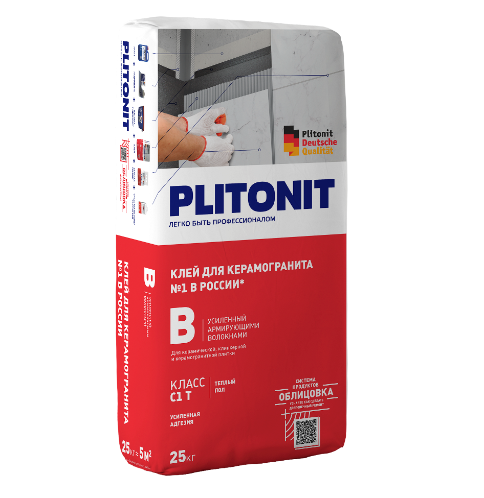 Плиточный клей ПЛИТОНИТ В 25 кг