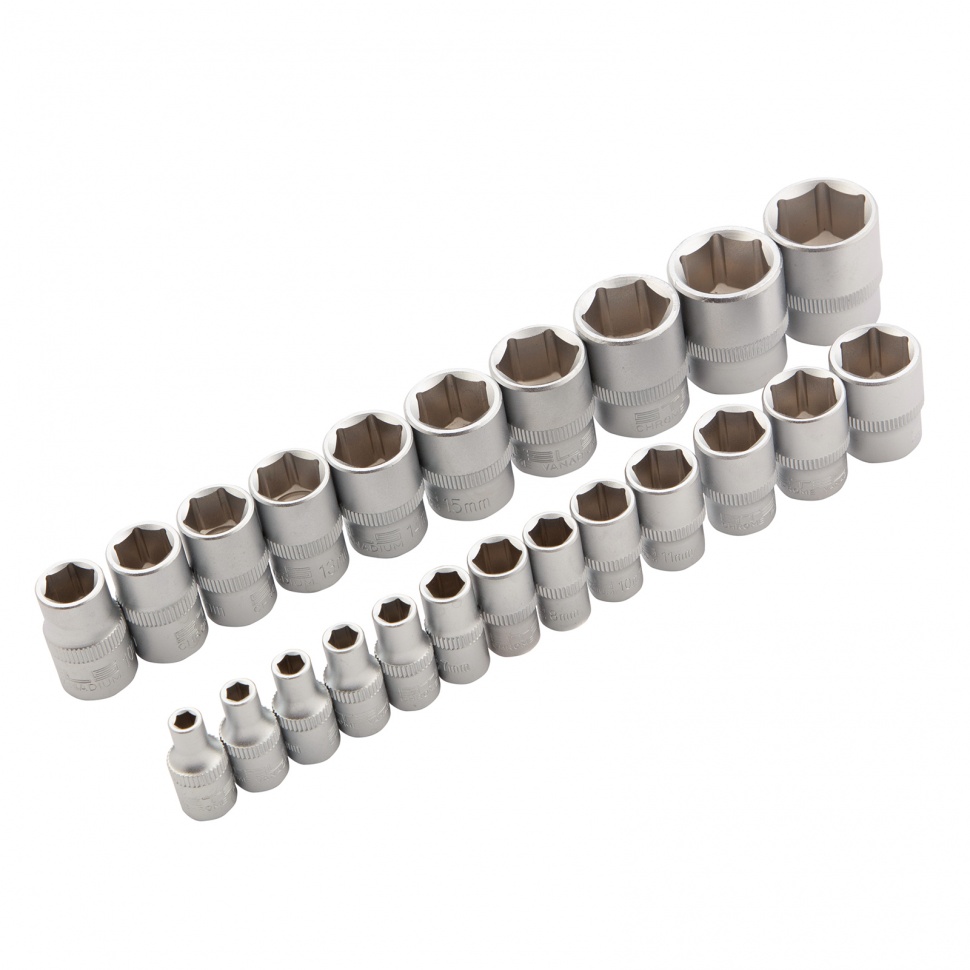 Набор инструмента, 1/4, 3/8, 1/2, Cr-V, S2, усиленный кейс, 216 предметов Stels (14115)