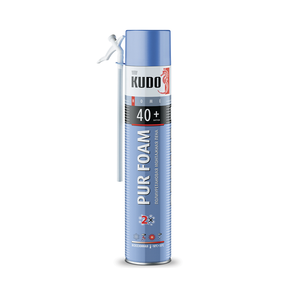 Пена монтажная "номе 40+" 1000 мл/700 г всесезонная (12) "kudo"